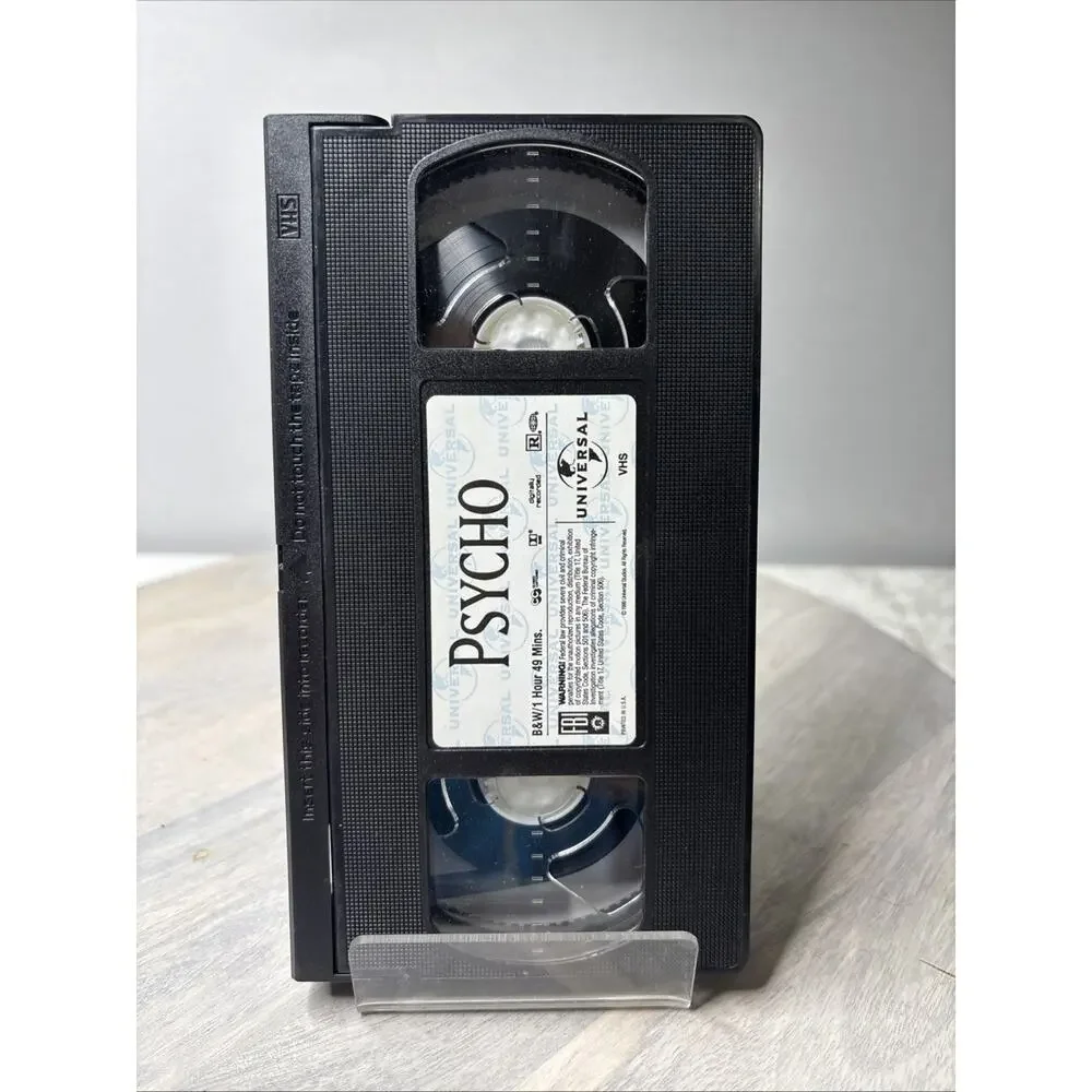 Psycho VHS 1960 Alfred Hitchcock Collection Classic Horror Thriller Universal - Picture 3 of 3